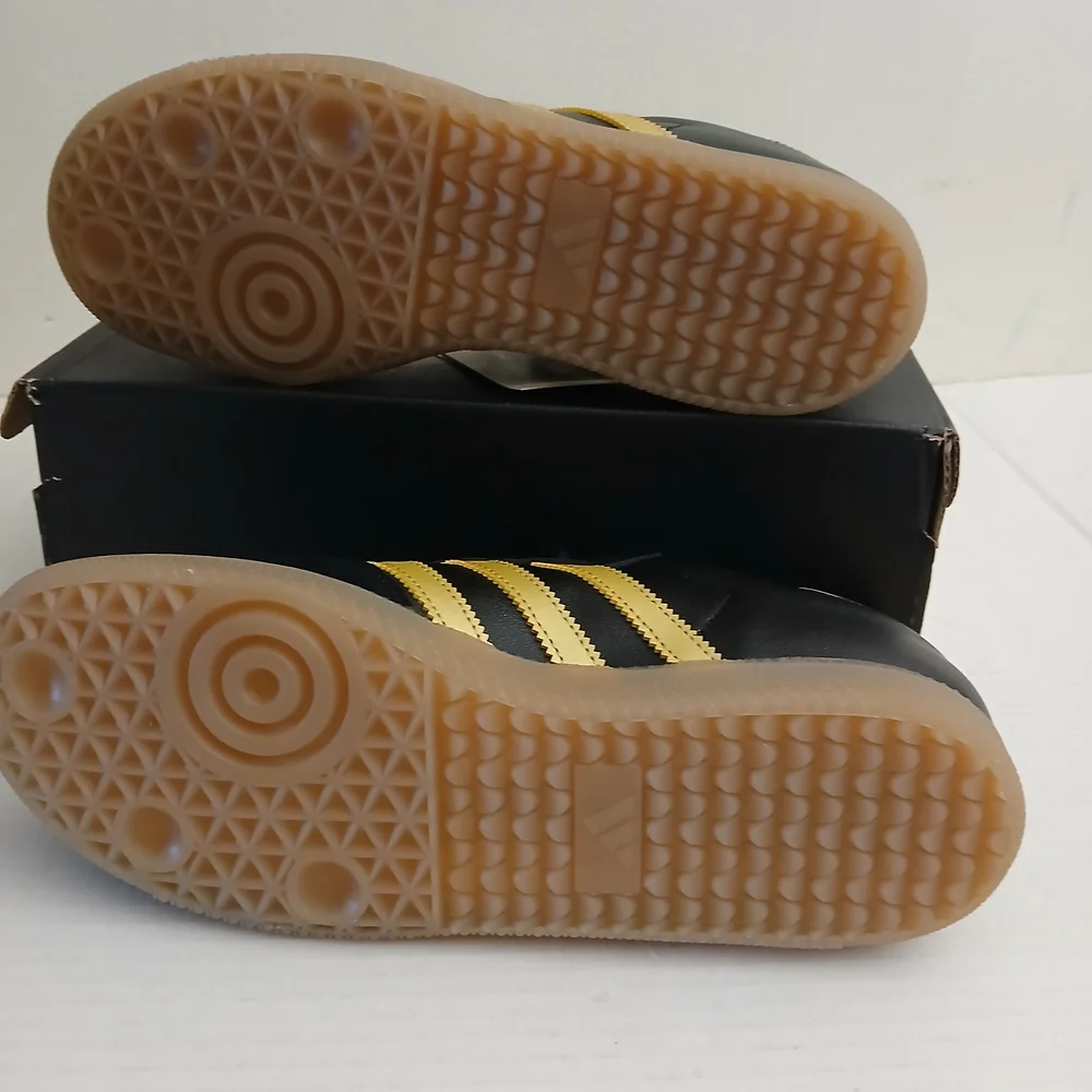 Adidas Samba Black and Gold Sneakers Size 6 New $110 - Picture 7 of 12